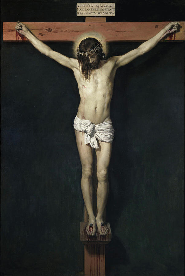 Diego Rodriguez De Silva Y Velazquez Painting - The crucified Christ by Diego Velazquez