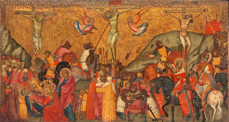 The Crucifixion Painting by Andrea di Bartolo