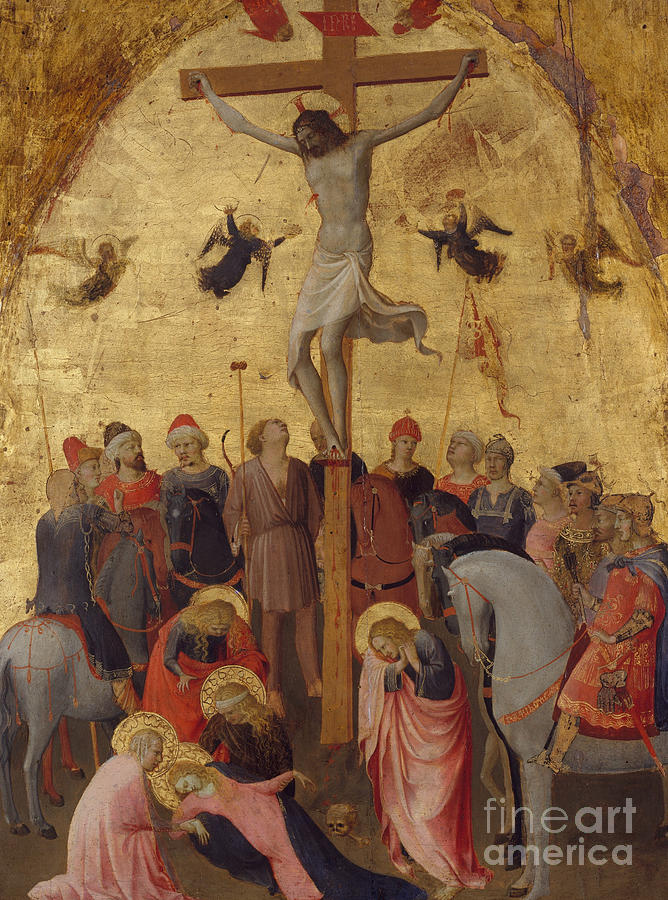 The Crucifixion by Fra Angelico Painting by Fra Angelico