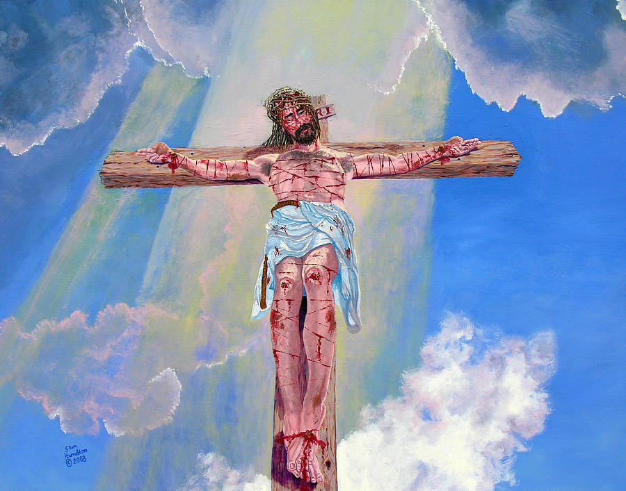 The Crucifixion Day Painting by Stan Hamilton