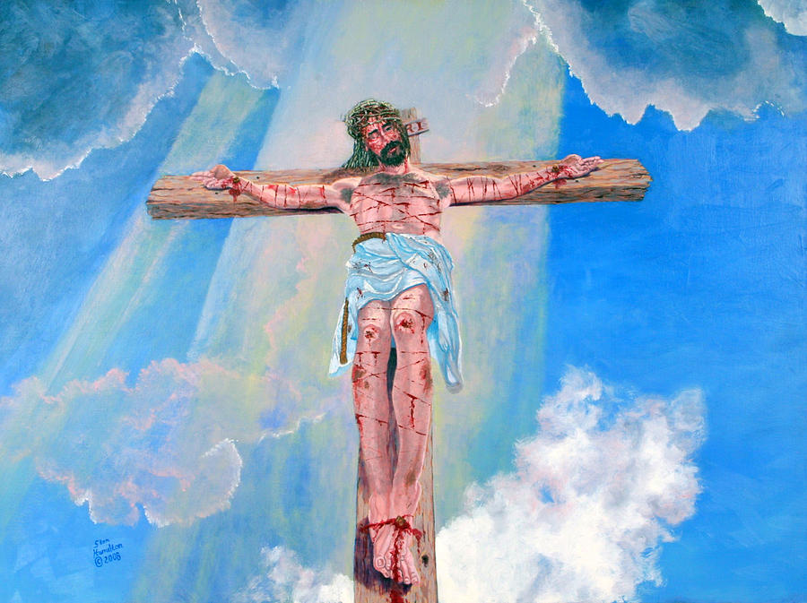 The Crucifixion DayTime Painting by Stan Hamilton
