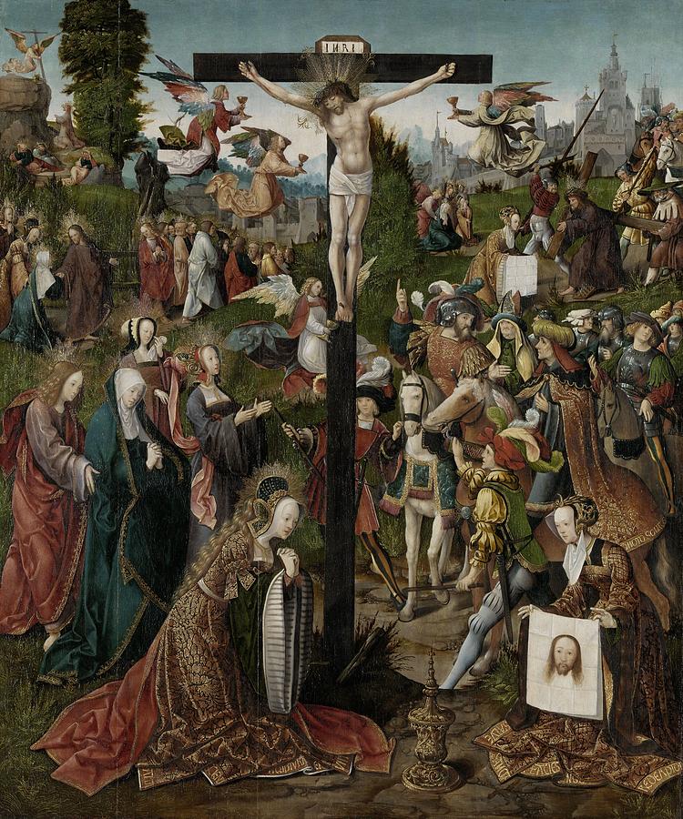 The Crucifixion Painting by Vincent Monozlay