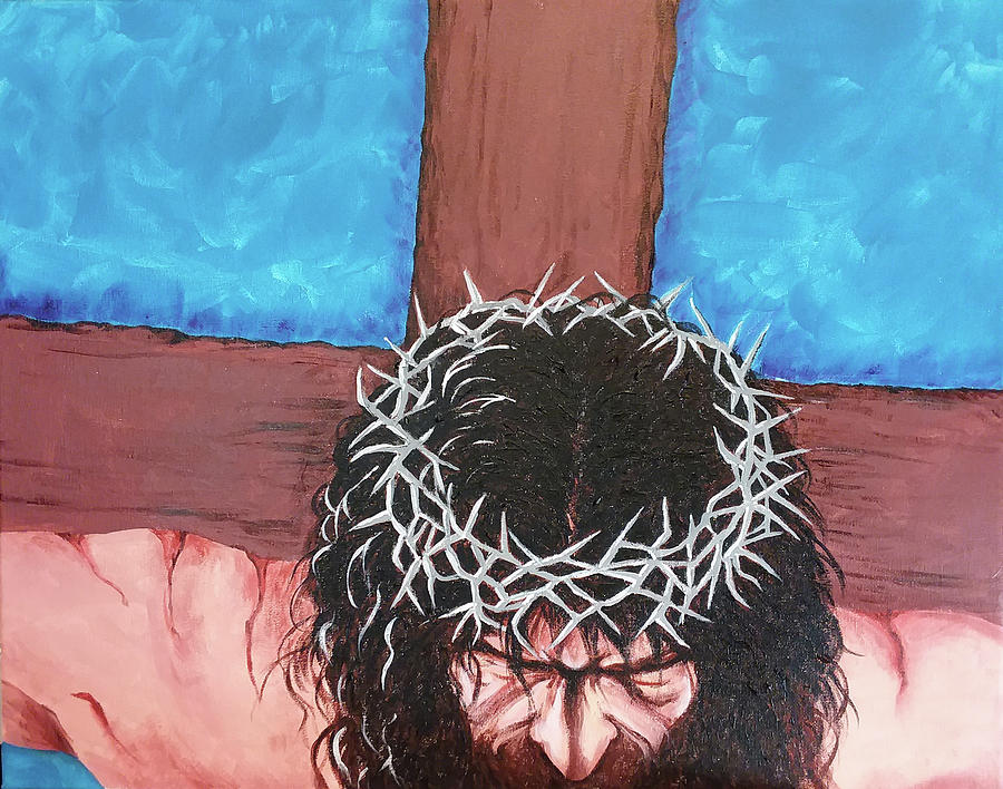 The Crucifixion Painting by Marilyn Hilliard