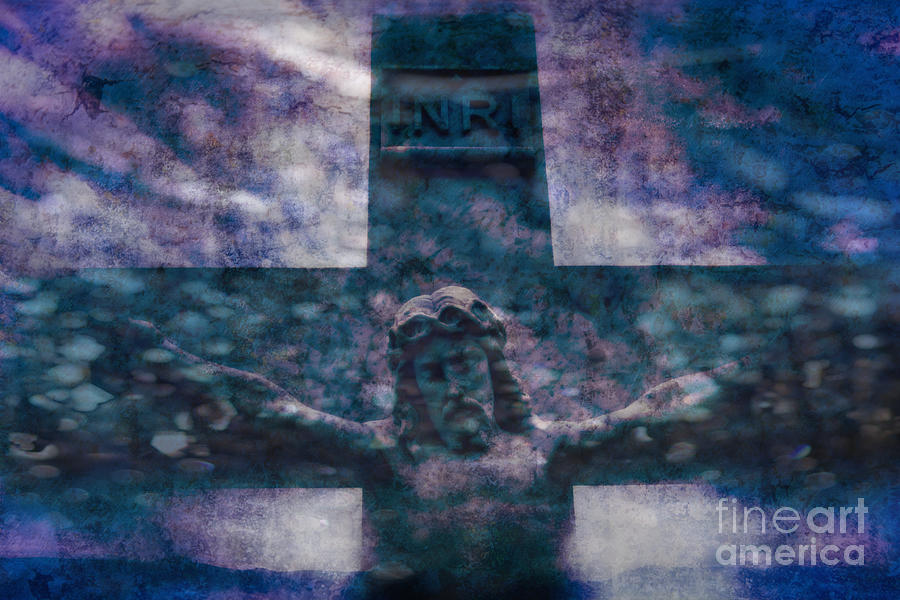 the Crucifixion of Jesus Digital Art by Ella Kaye Dickey