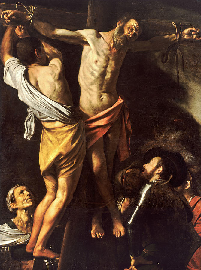 The Crucifixion of Saint Andrew Painting by Caravaggio