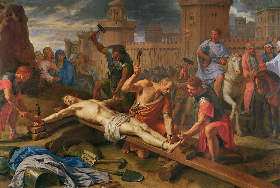 Philippe De Champaigne Painting - The Crucifixion by Philippe de Champaigne