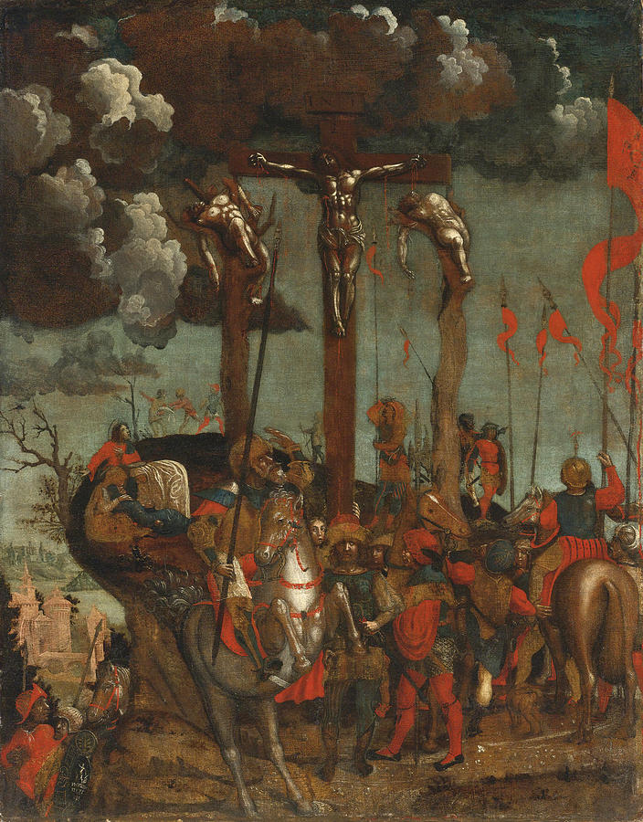 The Crucifixion Painting by School of Verona