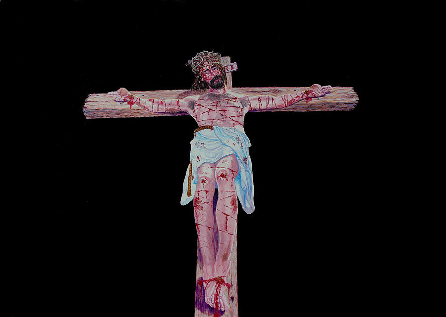 Jesus Christ Painting - The Crucifixion by Stan Hamilton