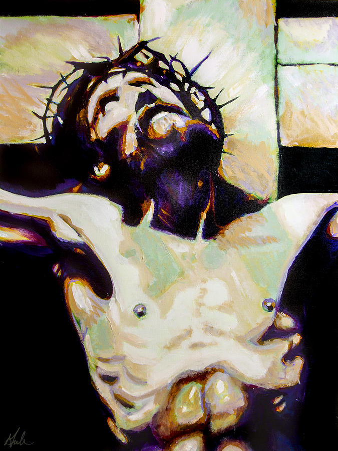 The Crucifixion Painting by Steve Gamba