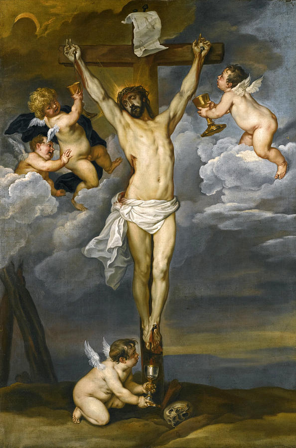 Jesus Christ carrying the Cross Painting by Anthony van Dyck Fine Art Repro FREE Shipping in USA Best Quality Art in USA!