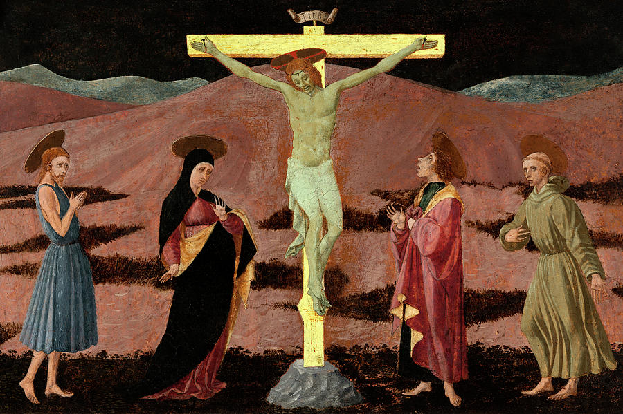 The Crucifixion with the Virgin Photograph by Munir Alawi