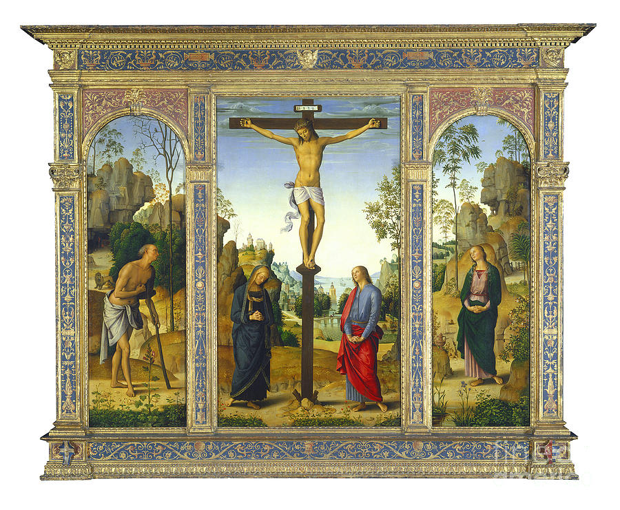 The Crucifixion With The Virgin Saint John Saint Jerome And Saint Mary Magdalene Right Panel 2340