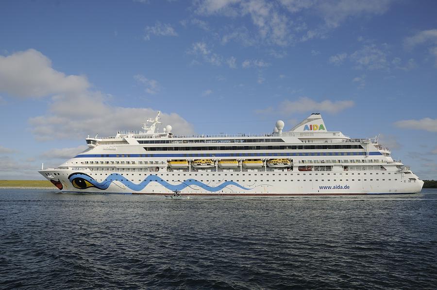 The cruise ship AIDAVita Arriving in Port Canaveral Photograph by Bradford Martin