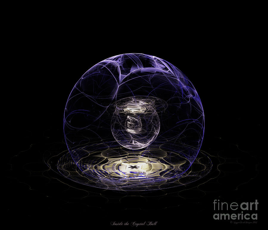 The Crystal Orb Of Seeing Digital Art by Jane Spaulding