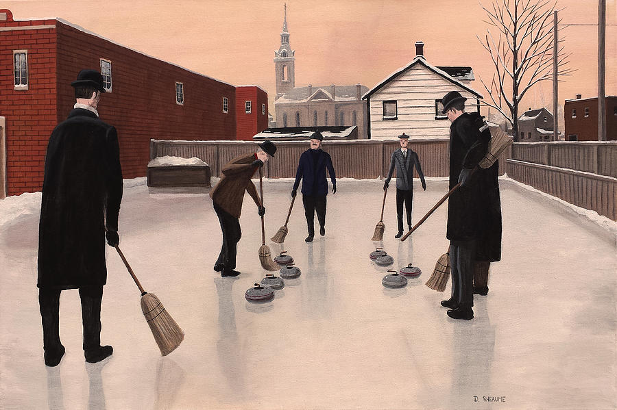 The Curlers Painting by Dave Rheaume