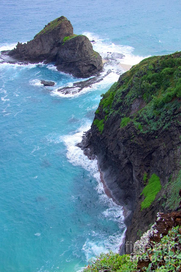 The Current at  Kilauea Cliffs Photograph by Mary Deal