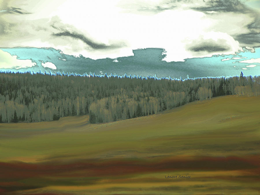 The Curving Sky Mixed Media by Lenore Senior