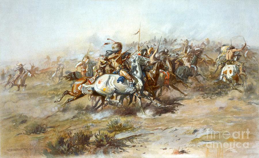 The custer Fight Painting by Celestial Images