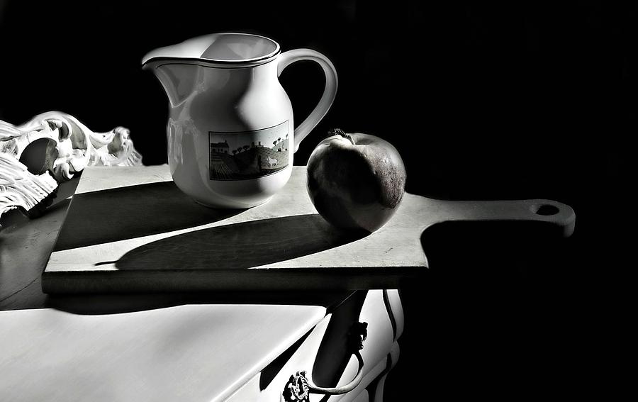 Black And White Photograph - The Cutting Board by Diana Angstadt