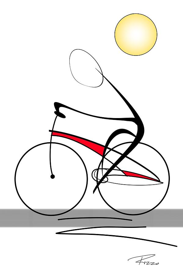 The Cyclist Digital Art by Richard Rizzo