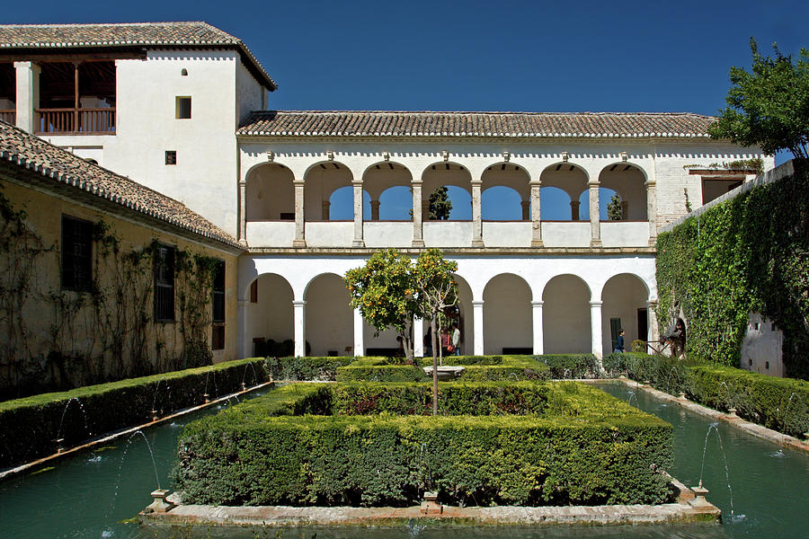 The Cypress Courtyard in Generalife Photograph by Aivar Mikko