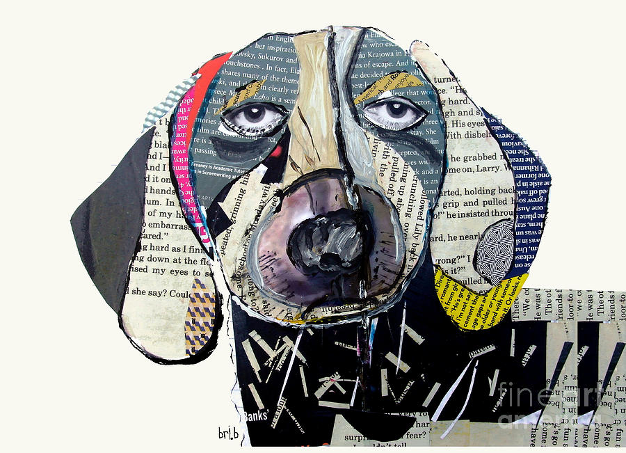 Dog Painting - The Dachshund by Bri Buckley