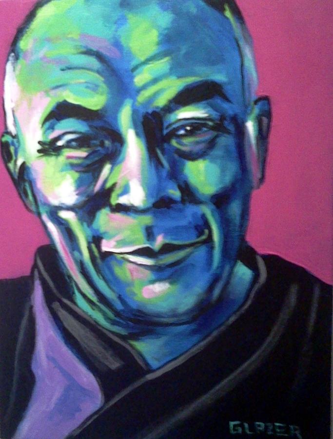 The Dalai Lama Painting by Stuart Glazer