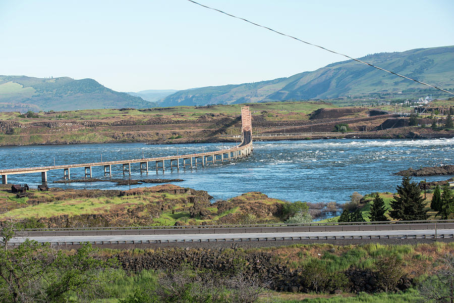 The Dalles Bridge Photograph by Tom Cochran