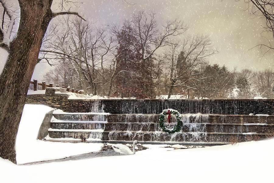 The Dam at Christmas Photograph by Robin-Lee Vieira