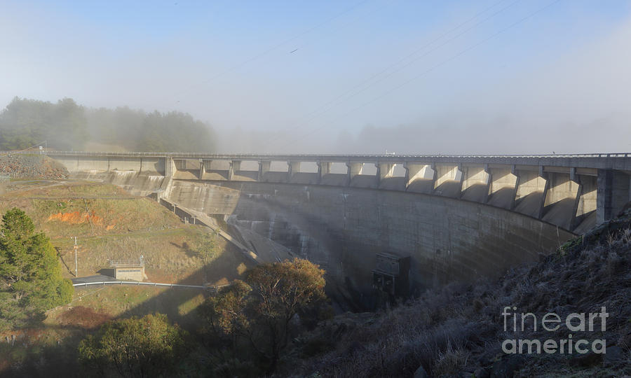 The Dam Wall At Carcoar Nsw Australia Photograph
