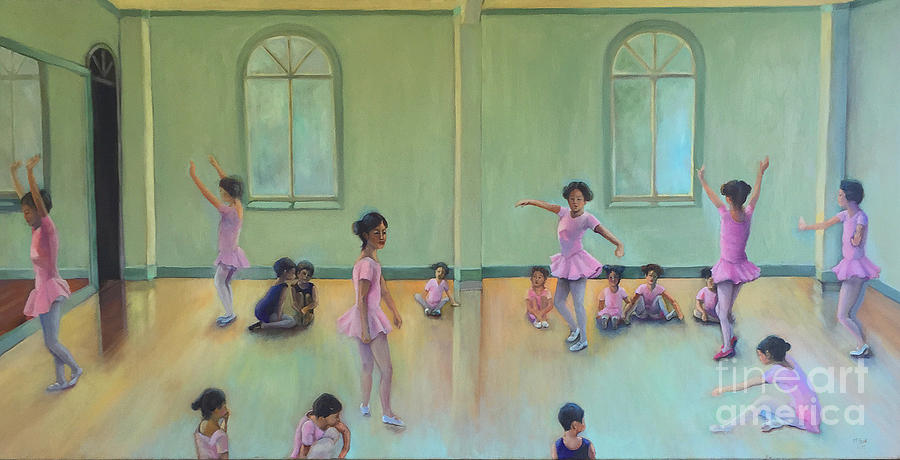 The  Dance Class Upper Half Painting by Marlene Book