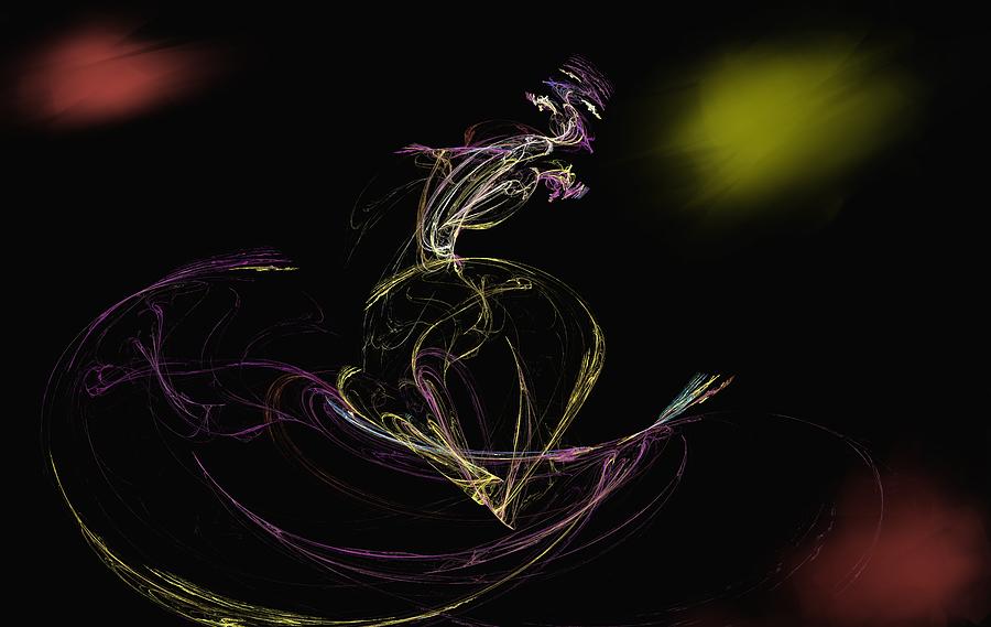Fantasy Digital Art - The Dance by David Lane