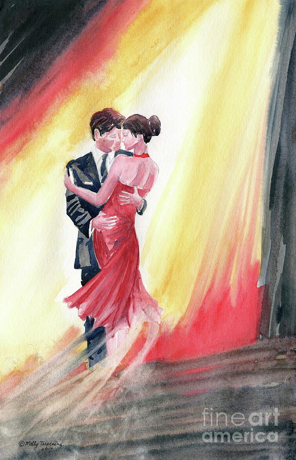 Impressionism Painting - The Dance by Melly Terpening