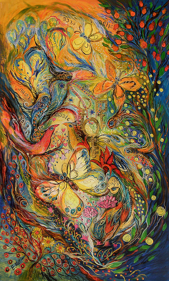 The Dance of Nature Painting by Elena Kotliarker