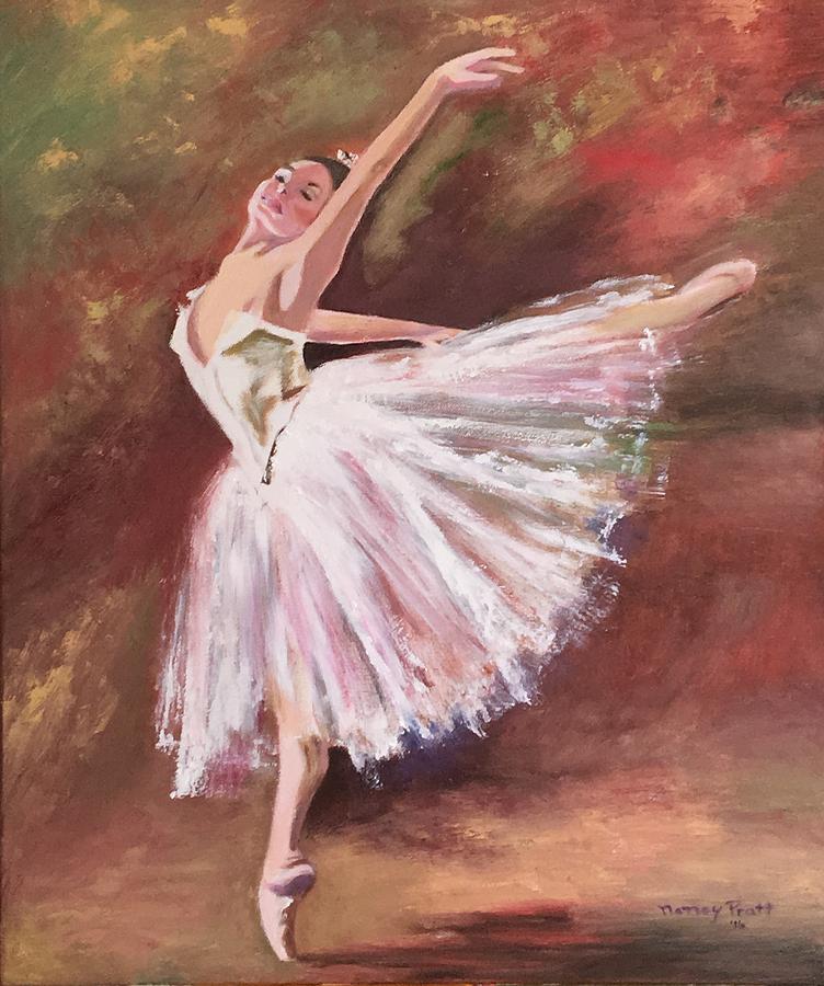 Ballerina Painting - The Dancer by Nancy Pratt.