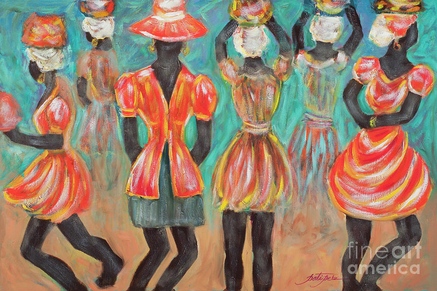 The Dancers Painting by Pati Pelz