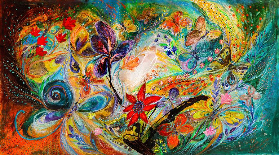 The dancing Butterflies Painting by Elena Kotliarker