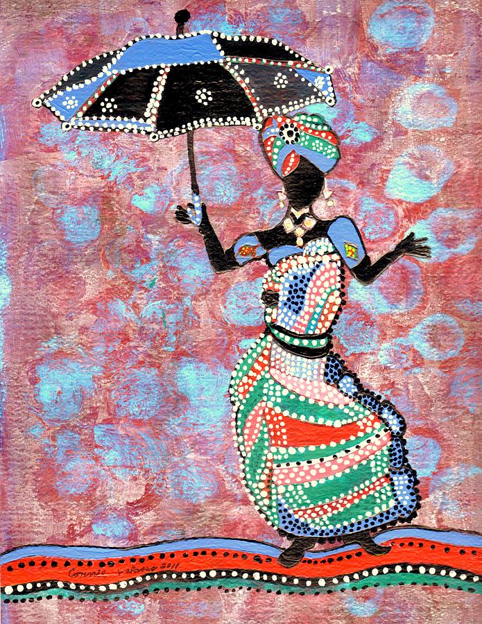 The dancing lady Painting by Connie Valasco