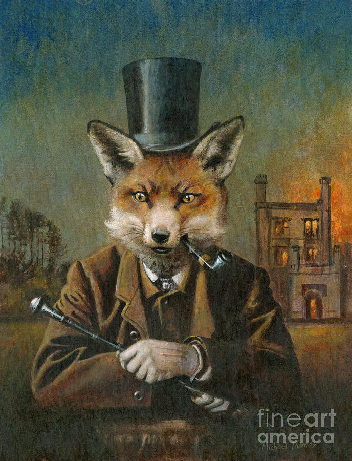 The Dapper Fox Painting