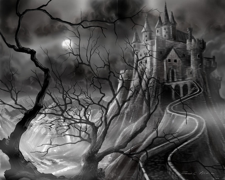 The Dark Castle Painting by James Hill
