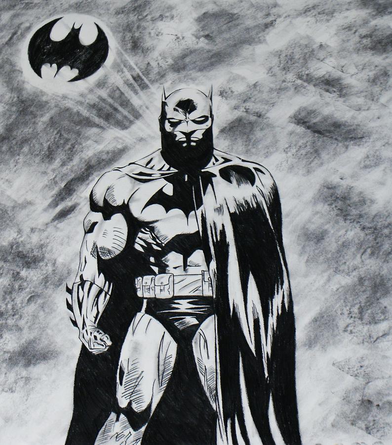 The Dark Night Drawing by Calvin Clausell - Fine Art America