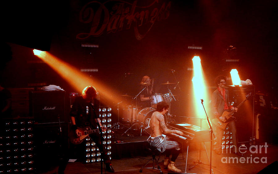 Rock And Roll Photograph - The Darkness in Concert by Anjanette Douglas