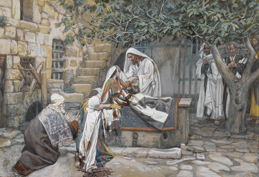 Jesus Christ Painting - The Daughter of Jairus by Tissot