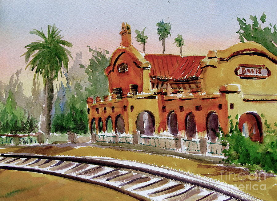 the railway station painting