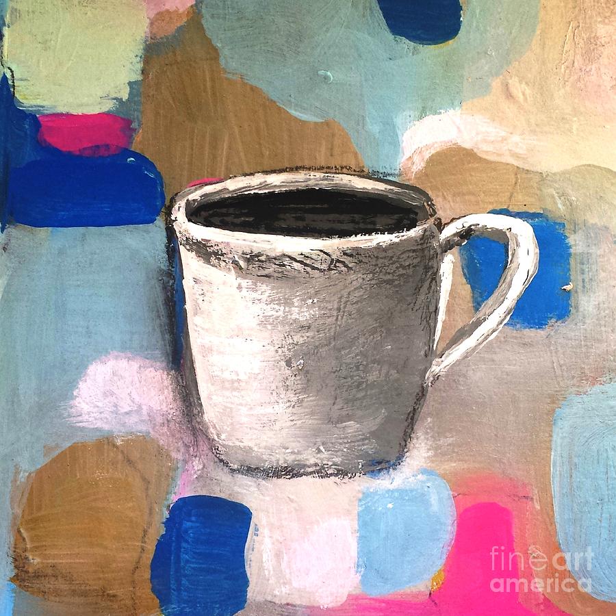The Day Begins After Coffee Painting by Vesna Antic
