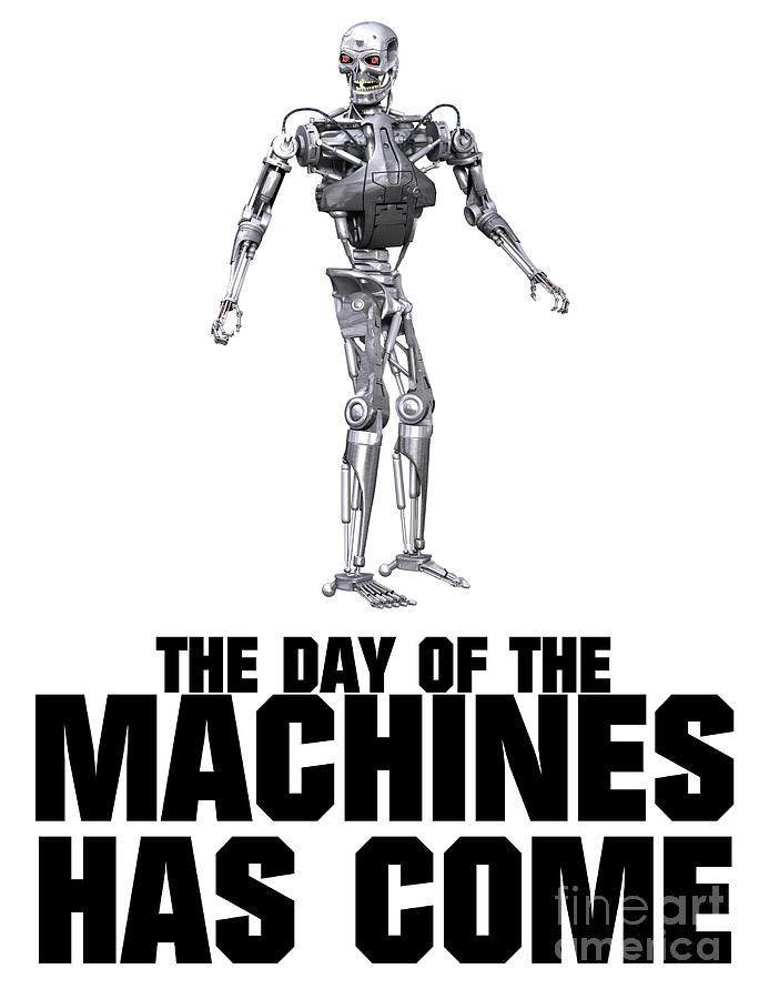 Terminator Digital Art - The Day of the Machines Has Come by Esoterica Art Agency