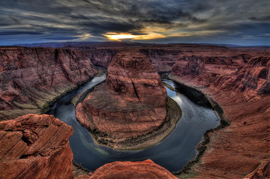 The Days End At Horseshoe Bend Photograph by Michael Morse