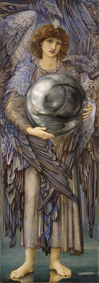 The Days of Creation. The First Day Drawing by Edward Burne-Jones