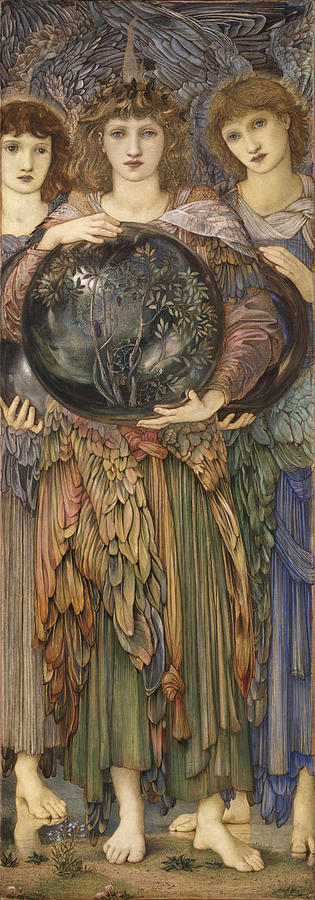 The Days of Creation. The Third Day Drawing by Edward Burne-Jones