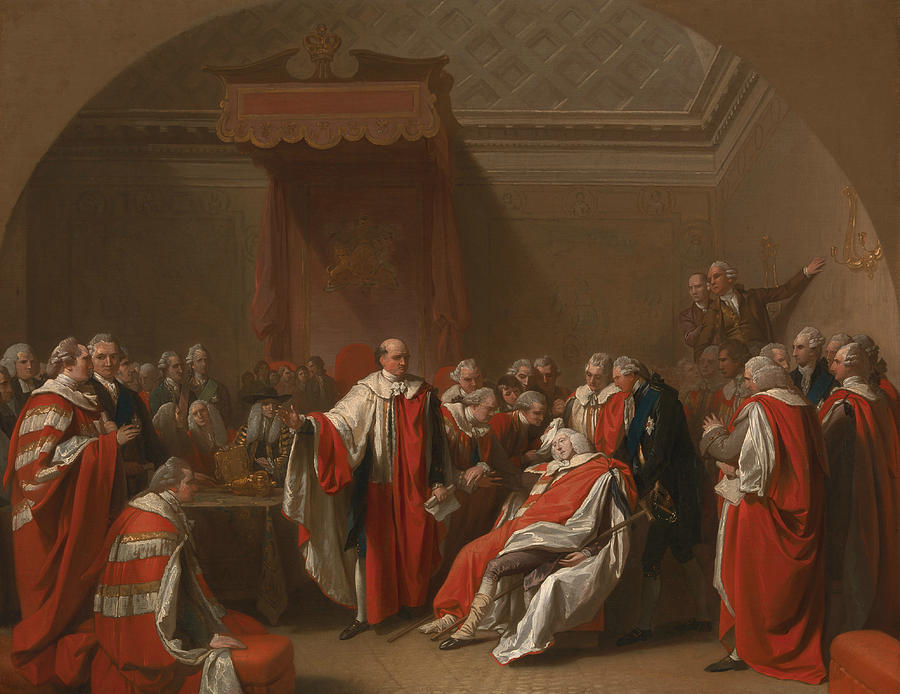 The Death of Chatham Painting by Benjamin West